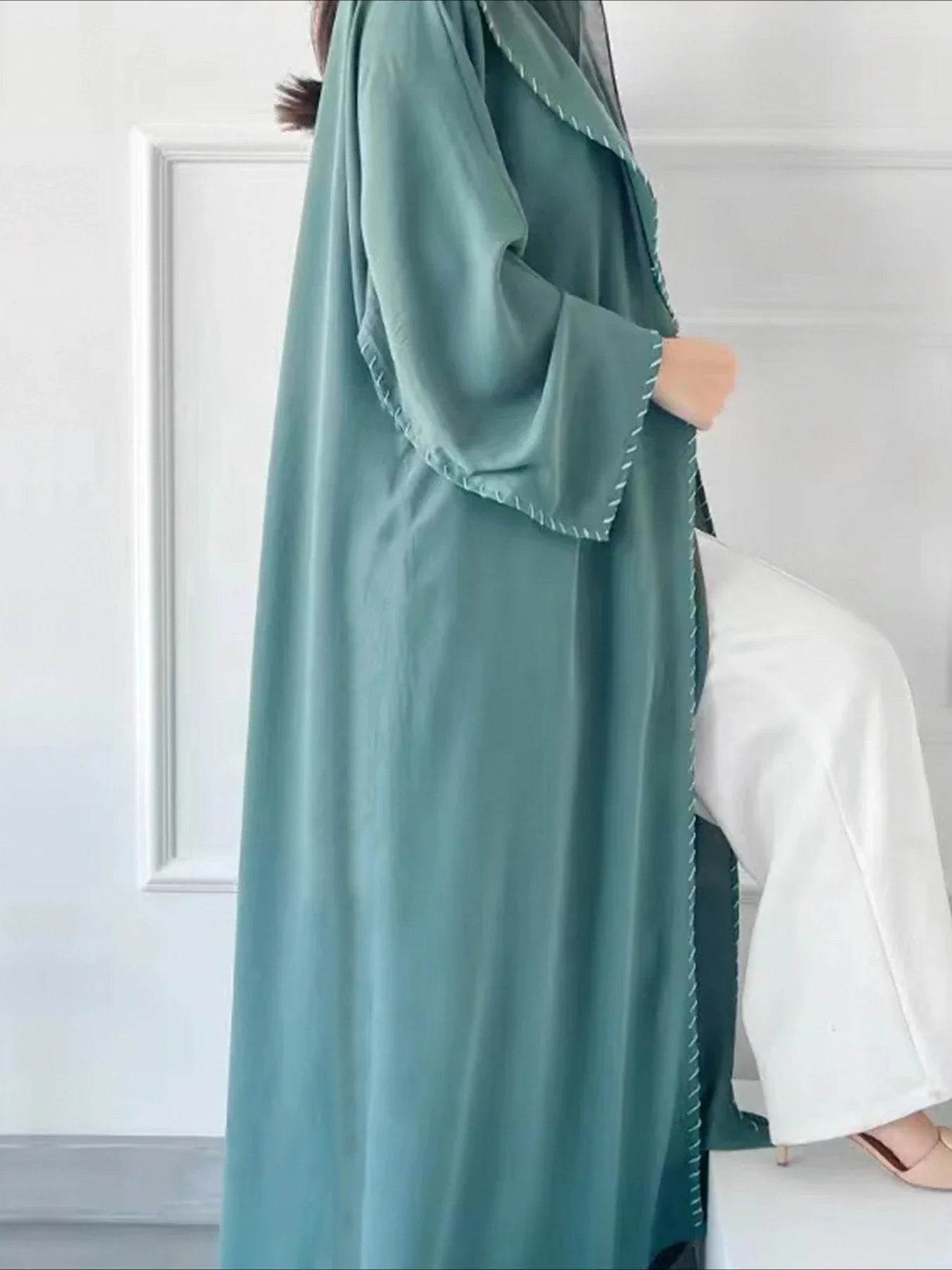 Two Piece Abaya with Scarf Casual wear