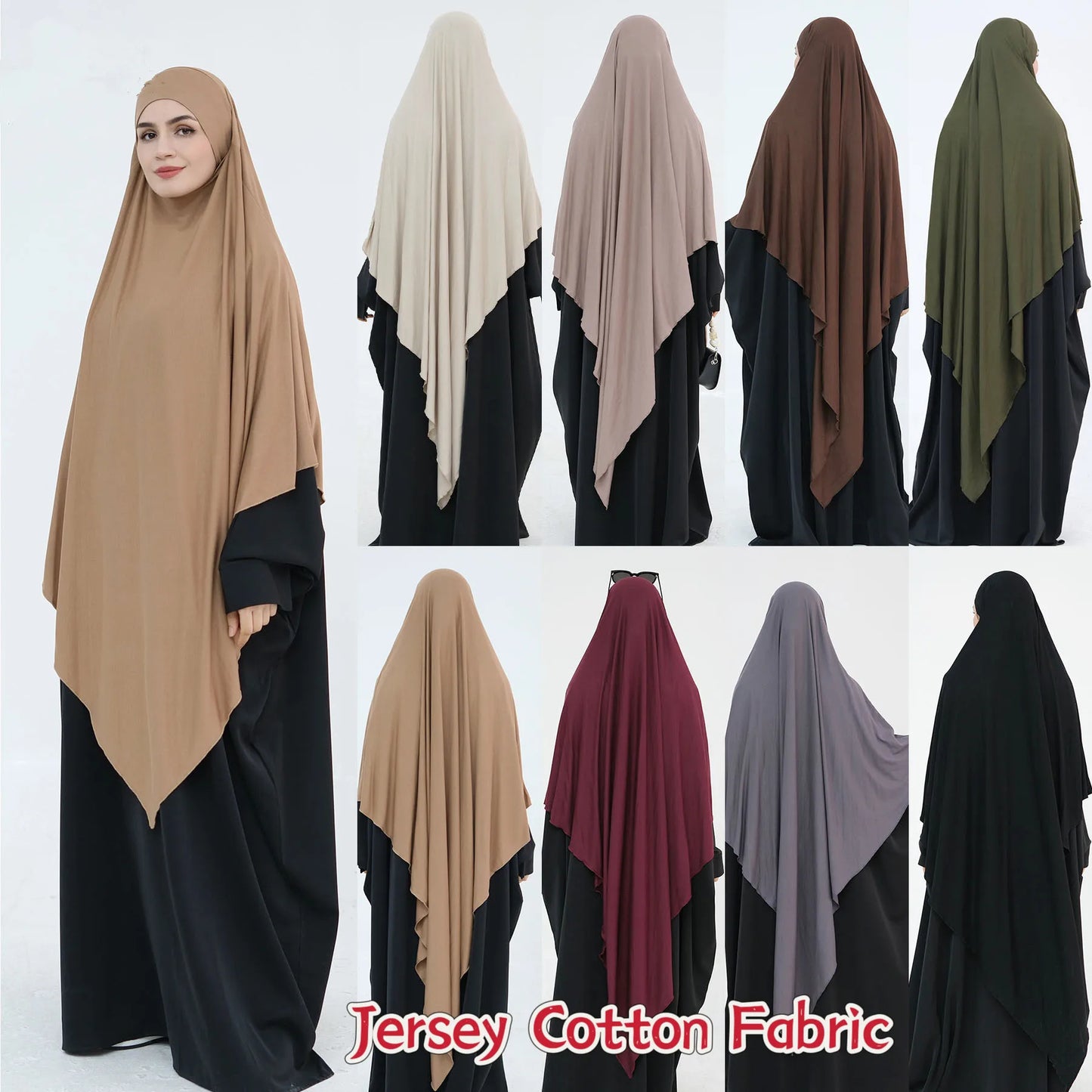 2025 One layer Jersey Djellaba Long Scarf