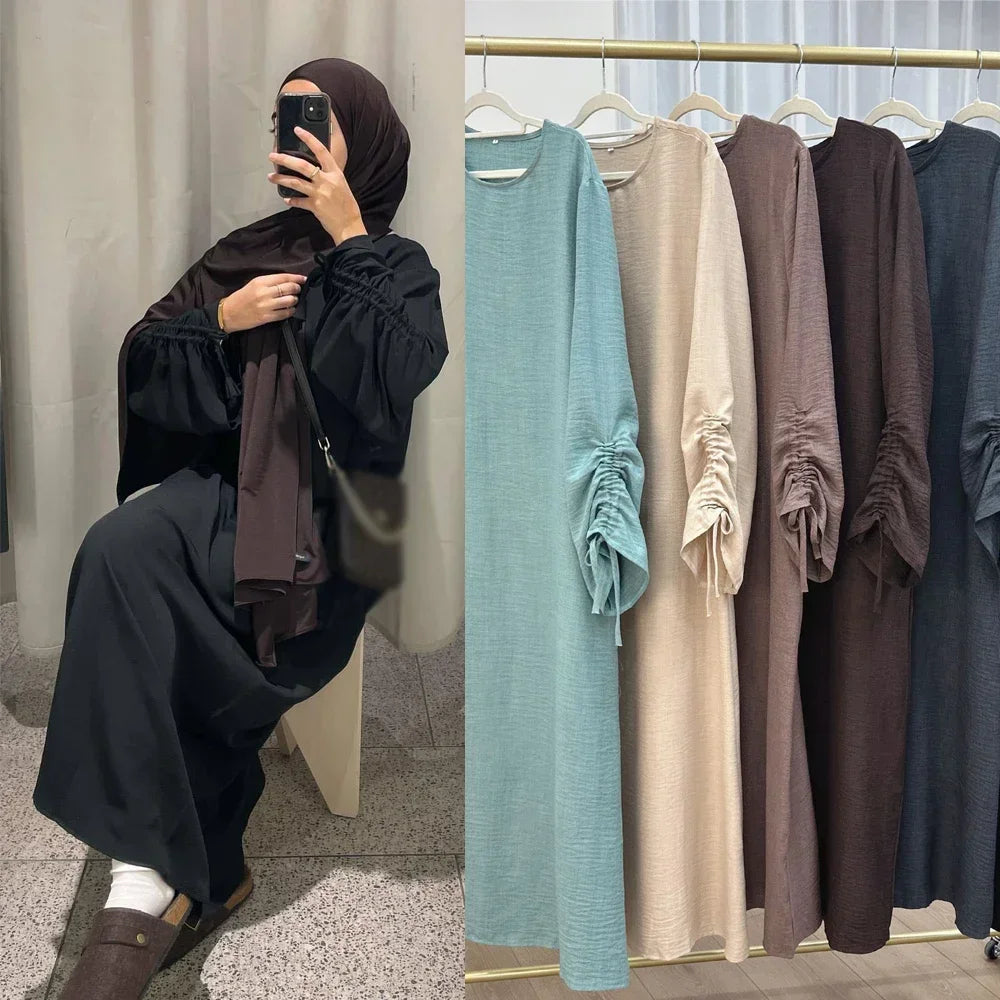 Moroccan Abaya Kaftan – Modest Maxi Dress Dubai Turkey Style