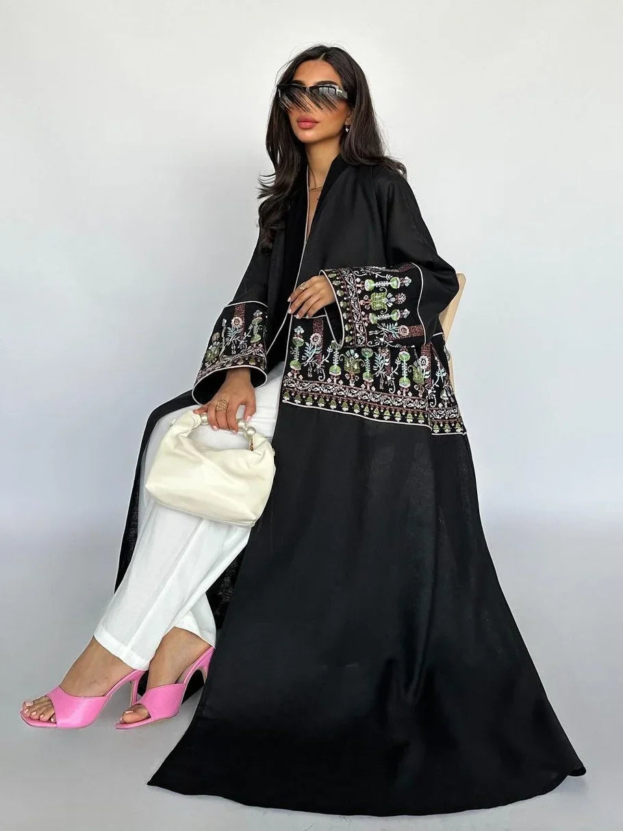 Embroidered Abaya Kaftan – Dubai Morocco Style