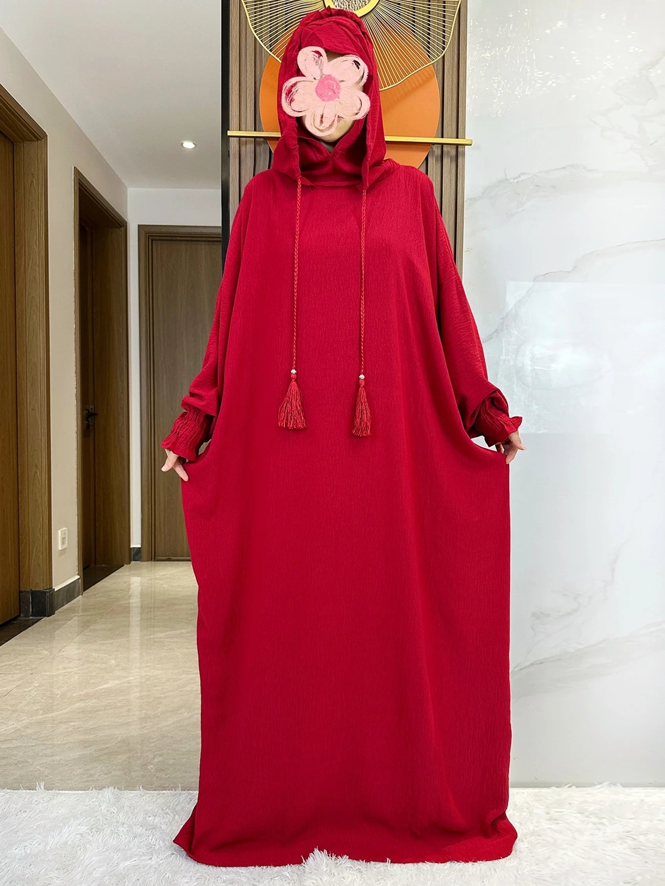 Hooded Long Maxi Dress