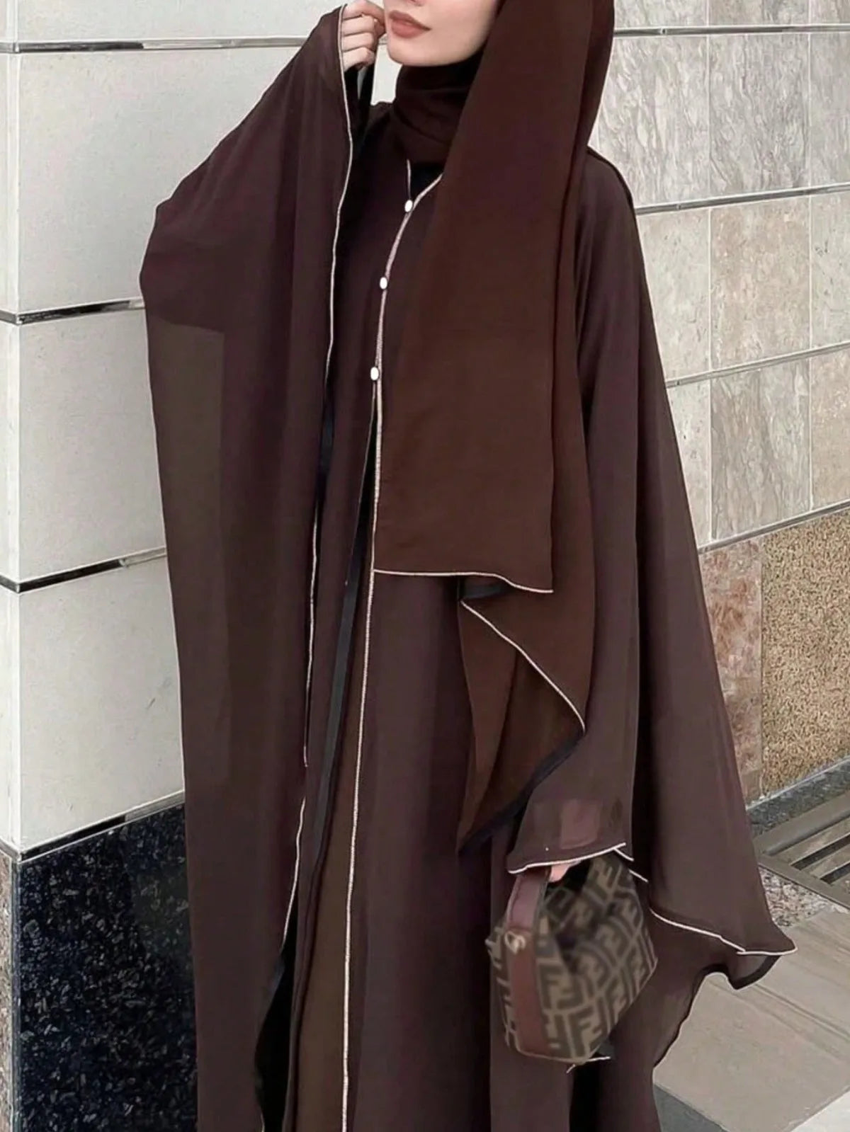 Full Sleeve Loose Abaya – Solid Casual Kaftan Maxi Dress