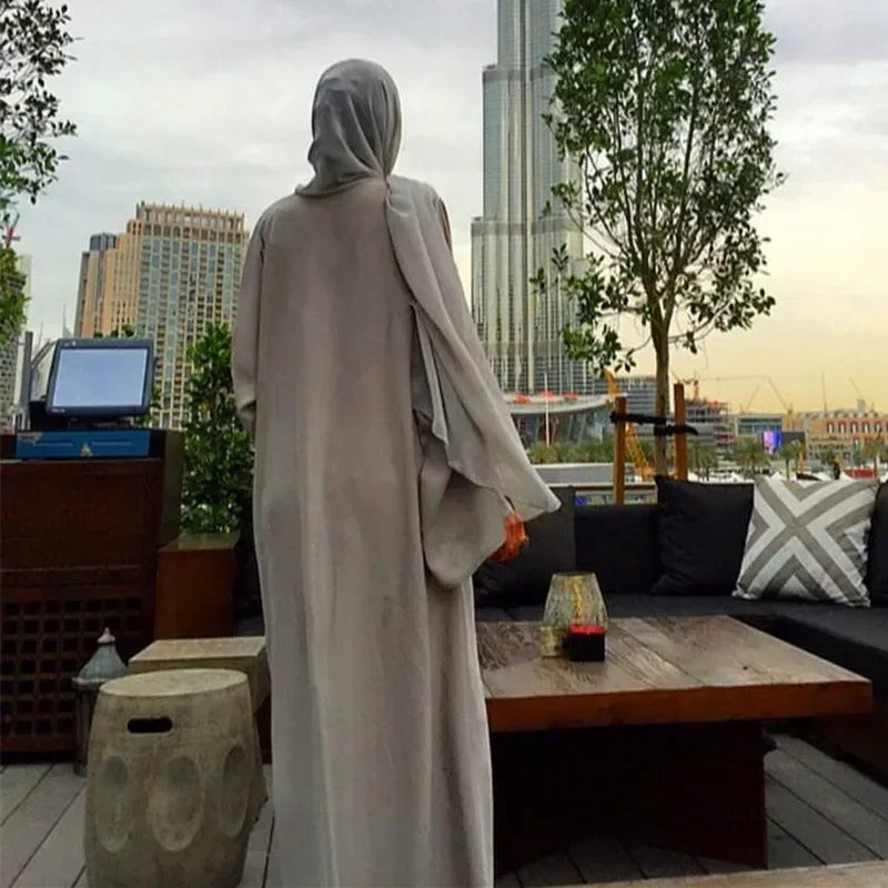 Simple Elegant Dubai open Abaya