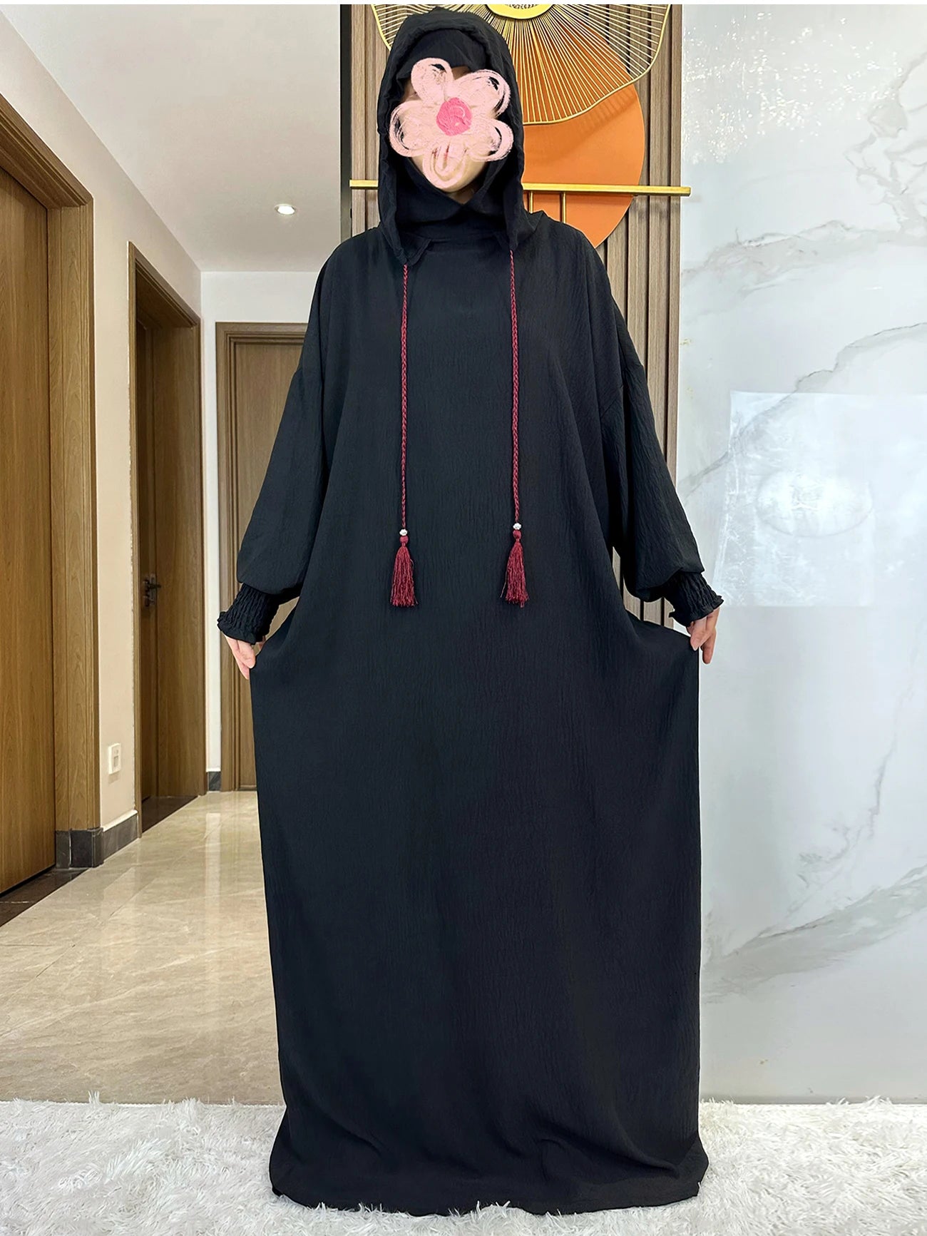 Hooded Long Maxi Dress