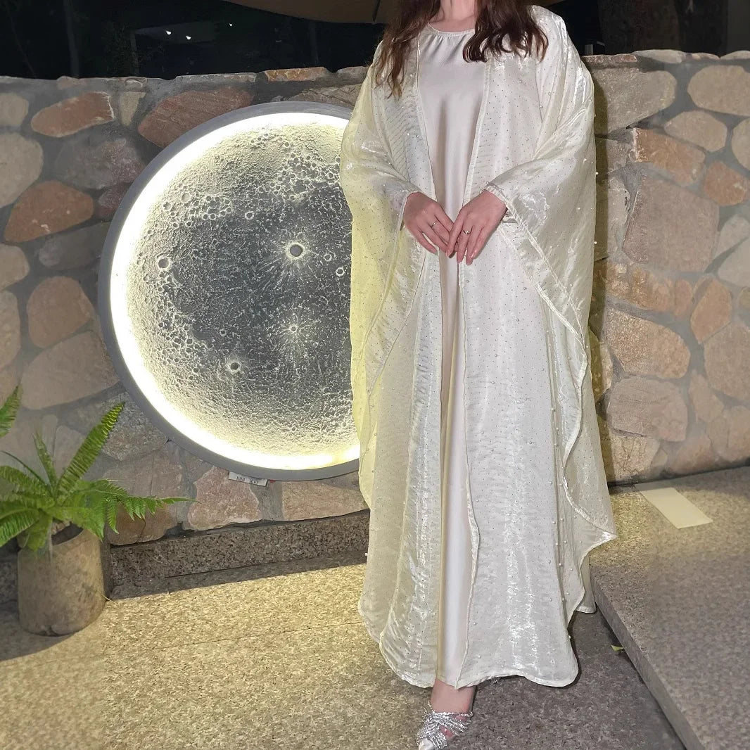 Luxury Two Piece Dimond Pear Abaya