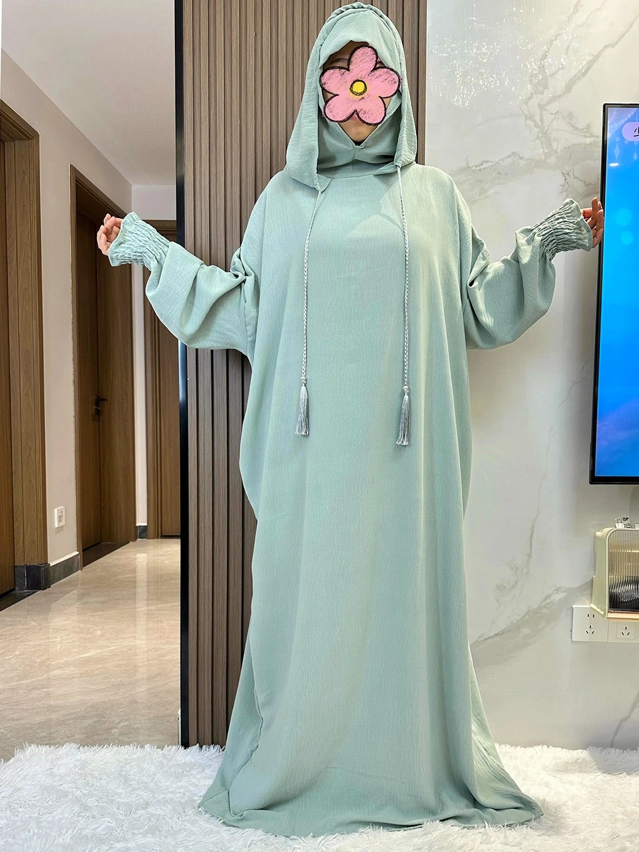 Hooded Long Maxi Dress