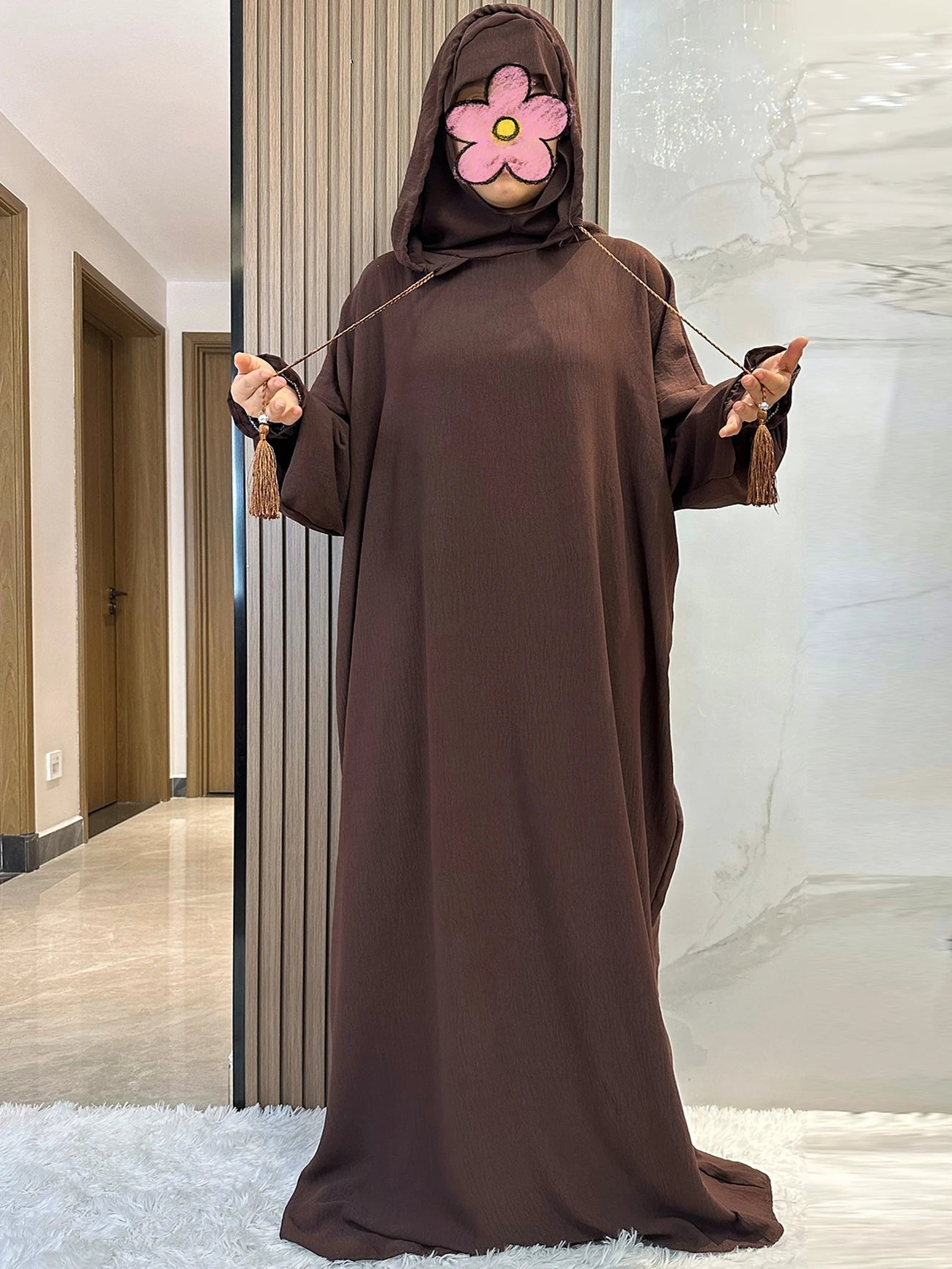 Hooded Long Maxi Dress