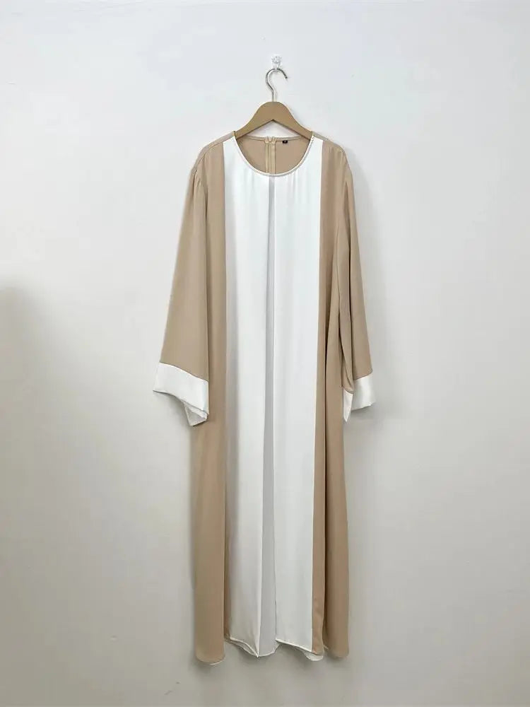 Ramadan Eid Muslim Abaya Dubai Luxury Splicing Fake Two Pieces Abayas For Women Kaftan Modest Dress Islam Caftan Marocain Femme