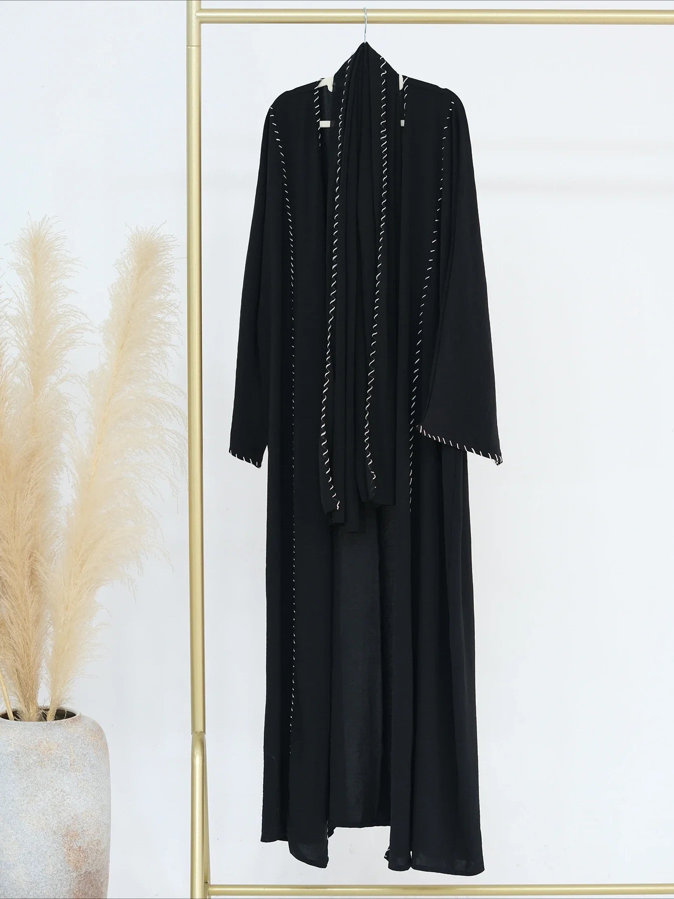 Two Piece Abaya with Scarf Casual wear