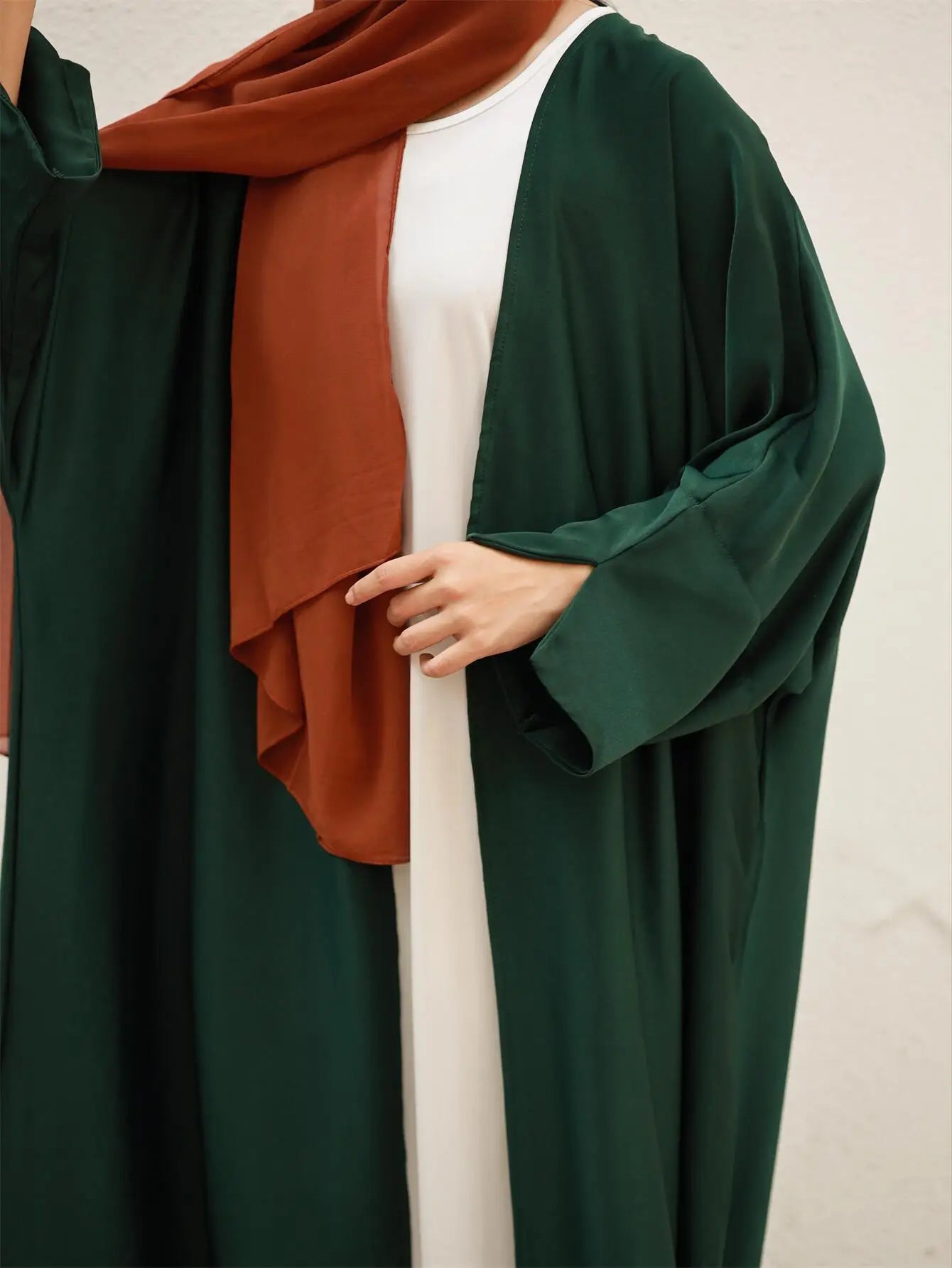 Open Abaya full Sleeve Slit