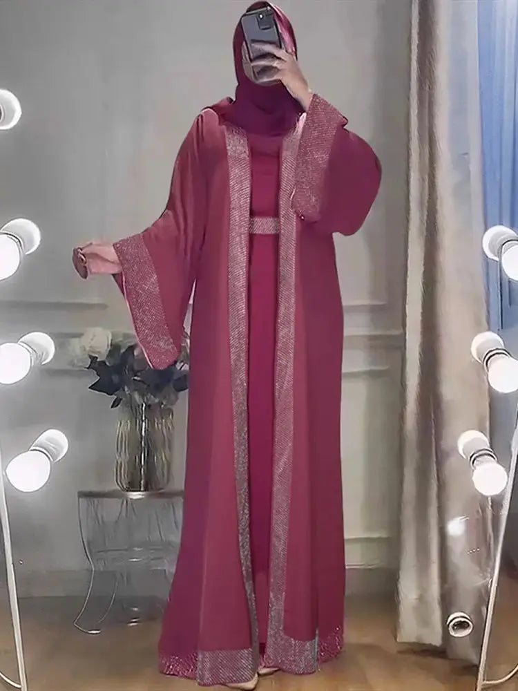 Abayas For Women Dubai Luxury 2025 Chiffon Boubou Muslim Fashion Caftan Marocain Wedding Evening Party Dresses African Clothes