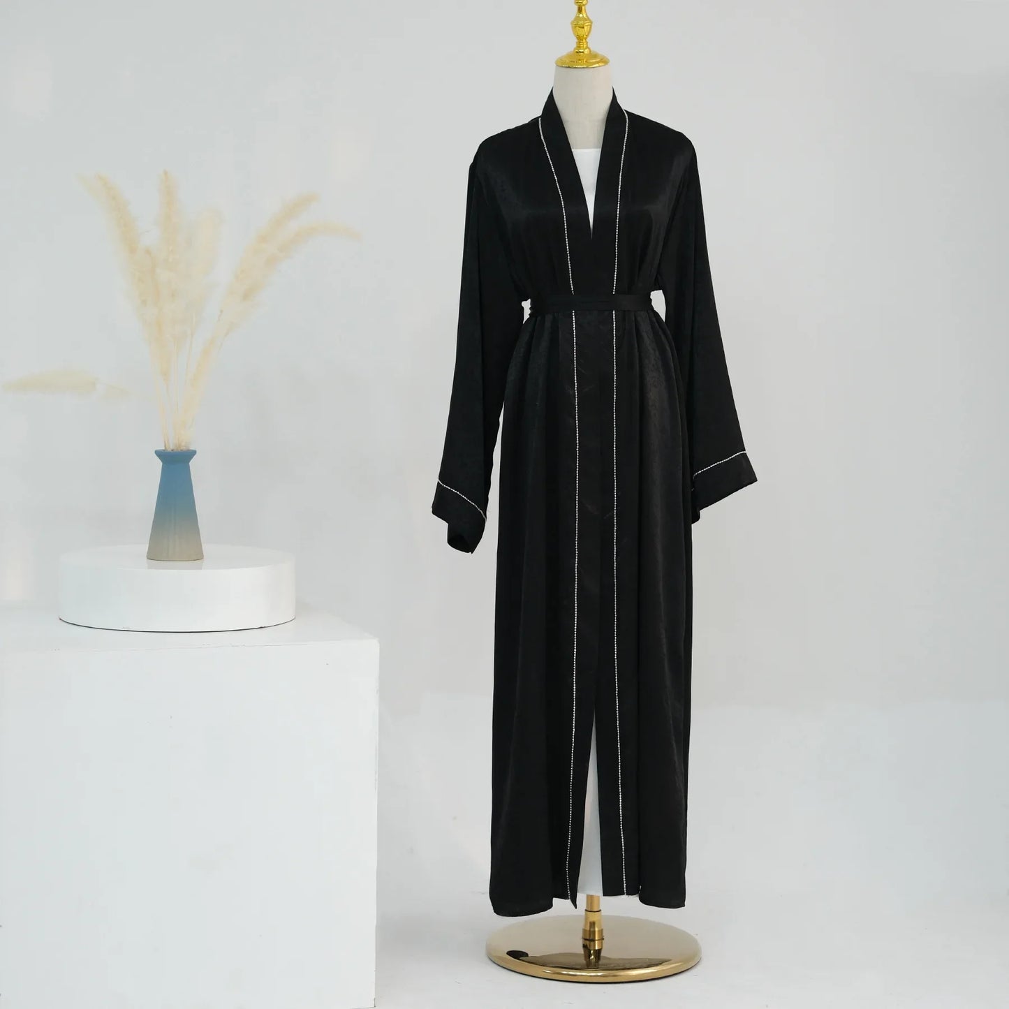Dubai Satin Open Abaya