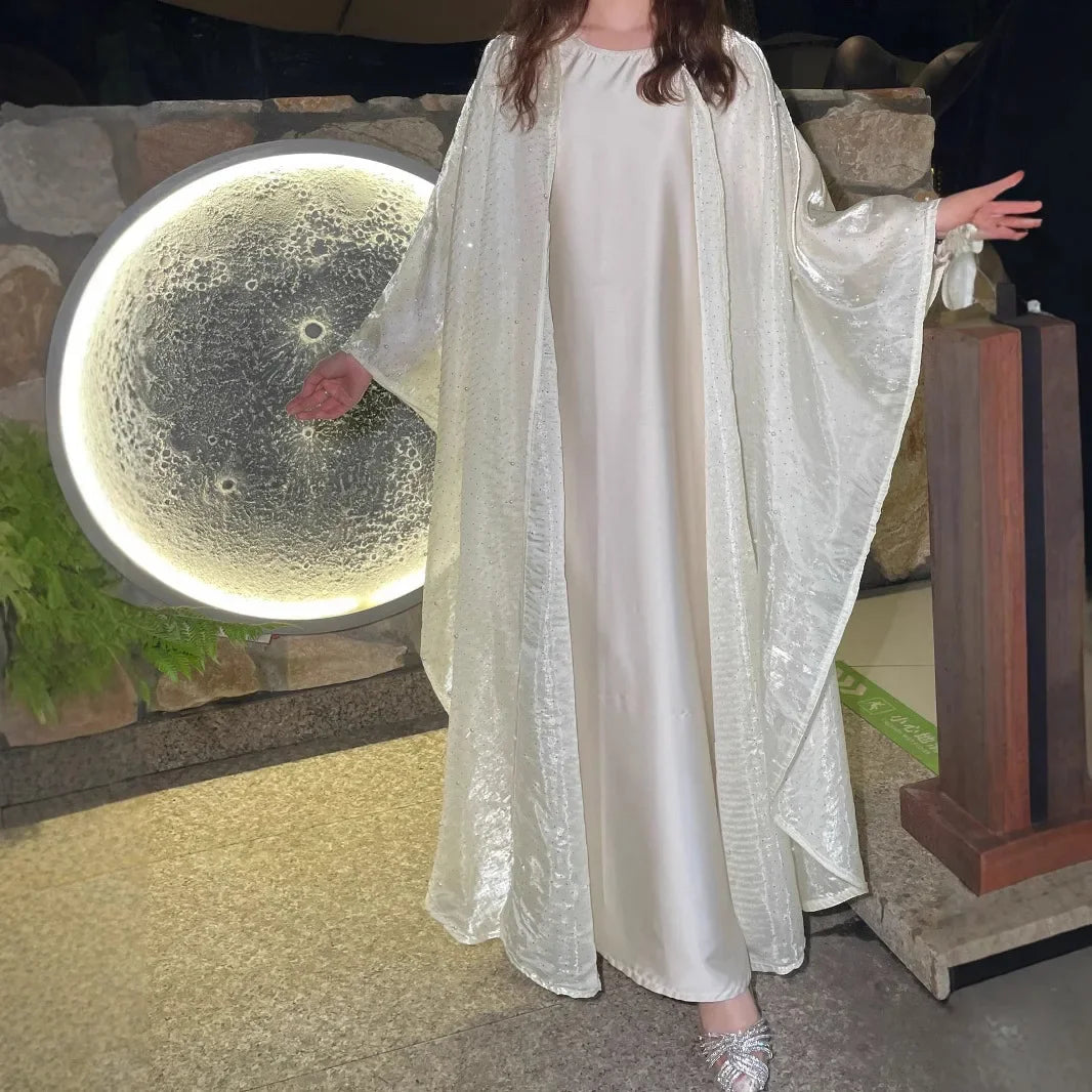 Luxury Two Piece Dimond Pear Abaya