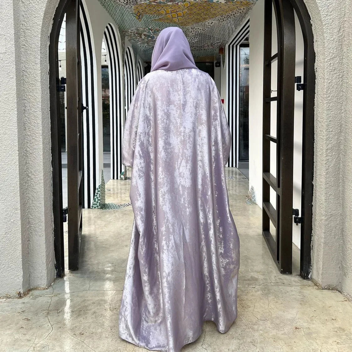 Satin Kimono Open Abayas for Women 2025 Ramadan Muslim Dress Turkey Kaftan Kebaya Caftan Marocain Abaya Dubai Luxury Jalabiya