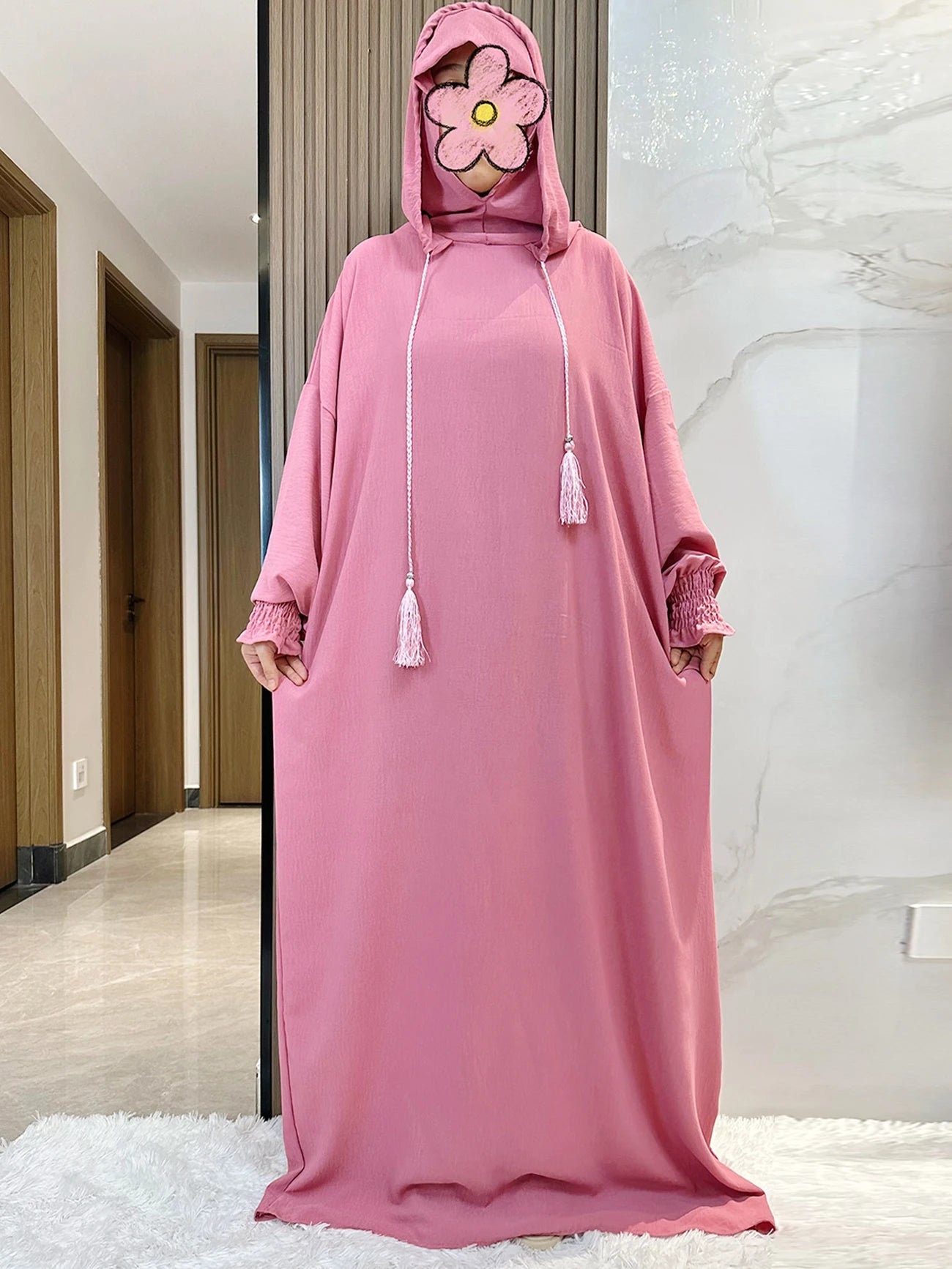 Hooded Long Maxi Dress