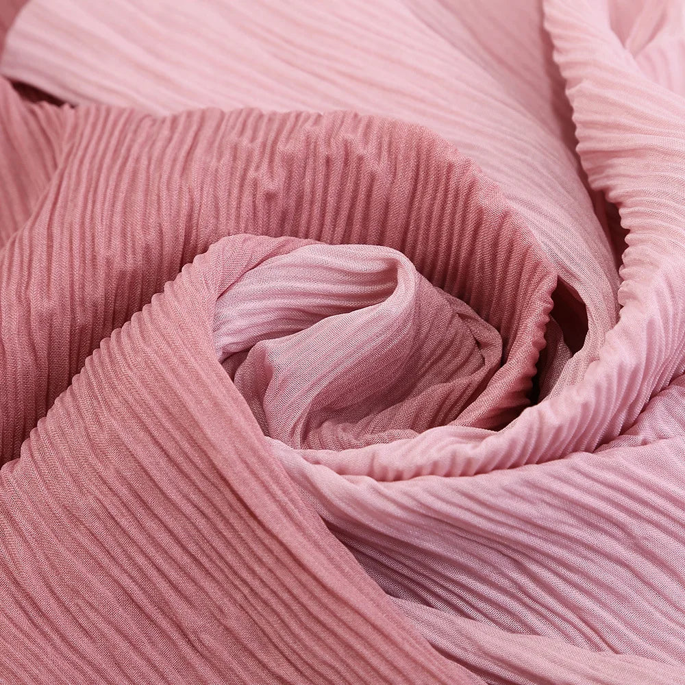 Trendy summer Strechy Crinkle Scarf