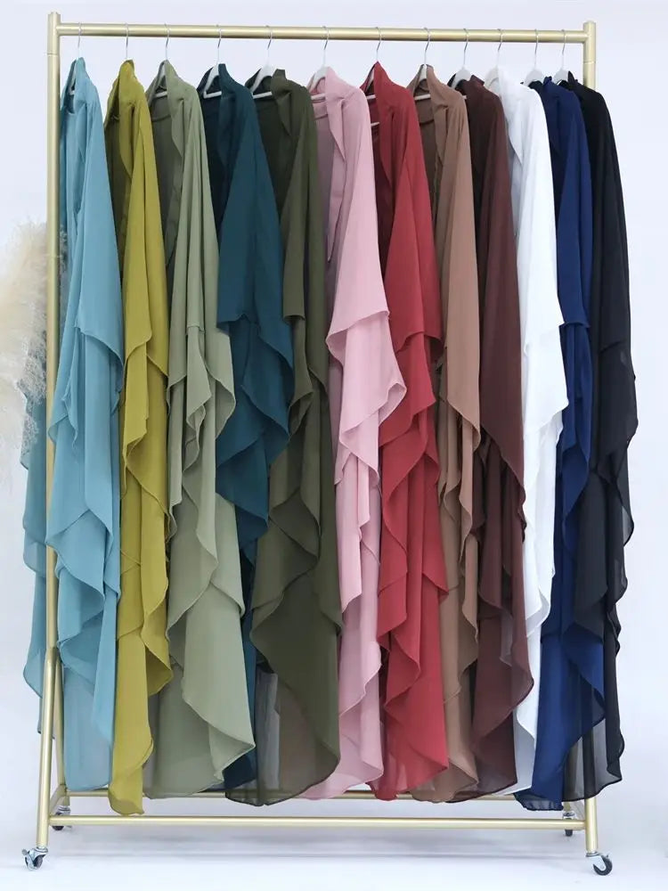 Dubai Chiffon Abaya Set