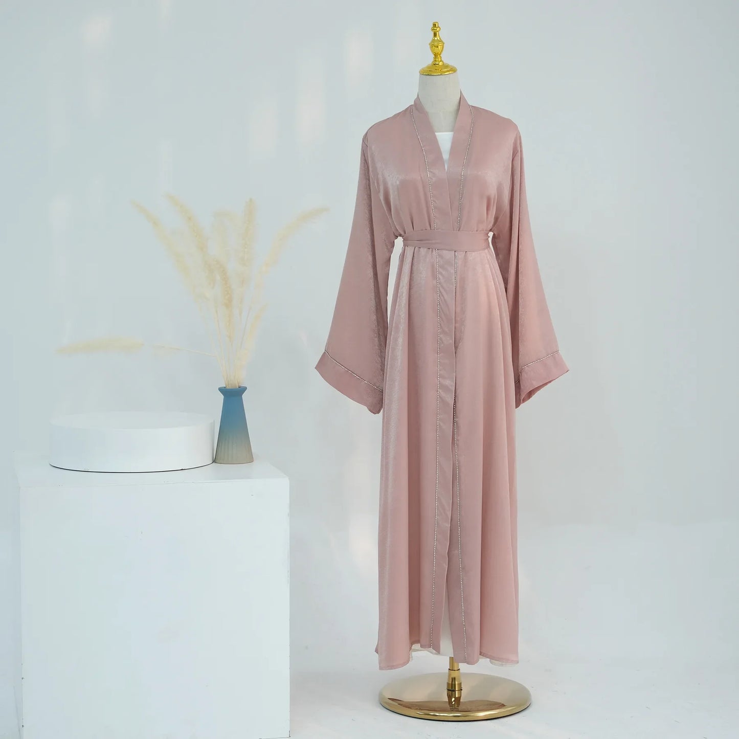 Dubai Satin Open Abaya
