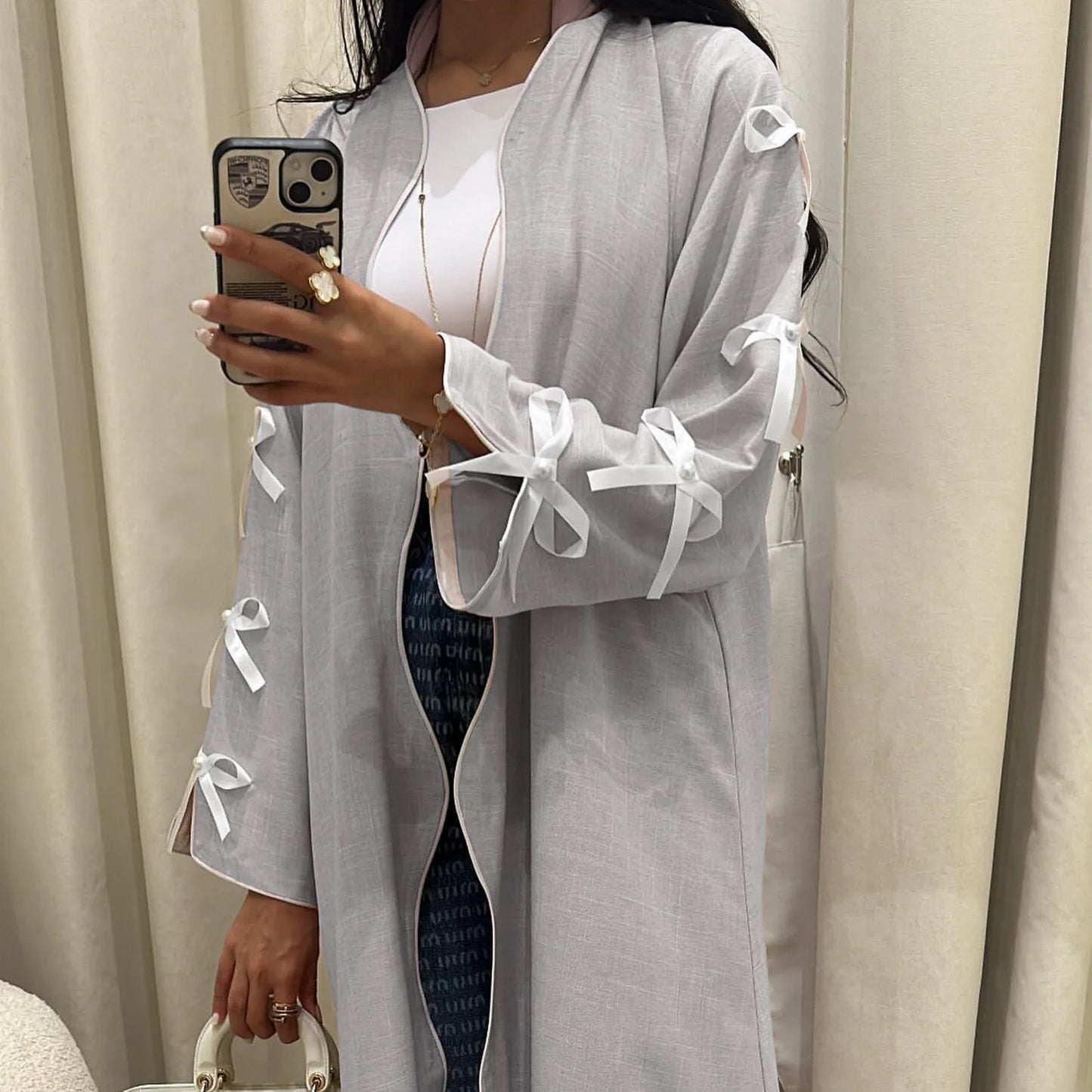 Stylish Dubai Bow Abaya