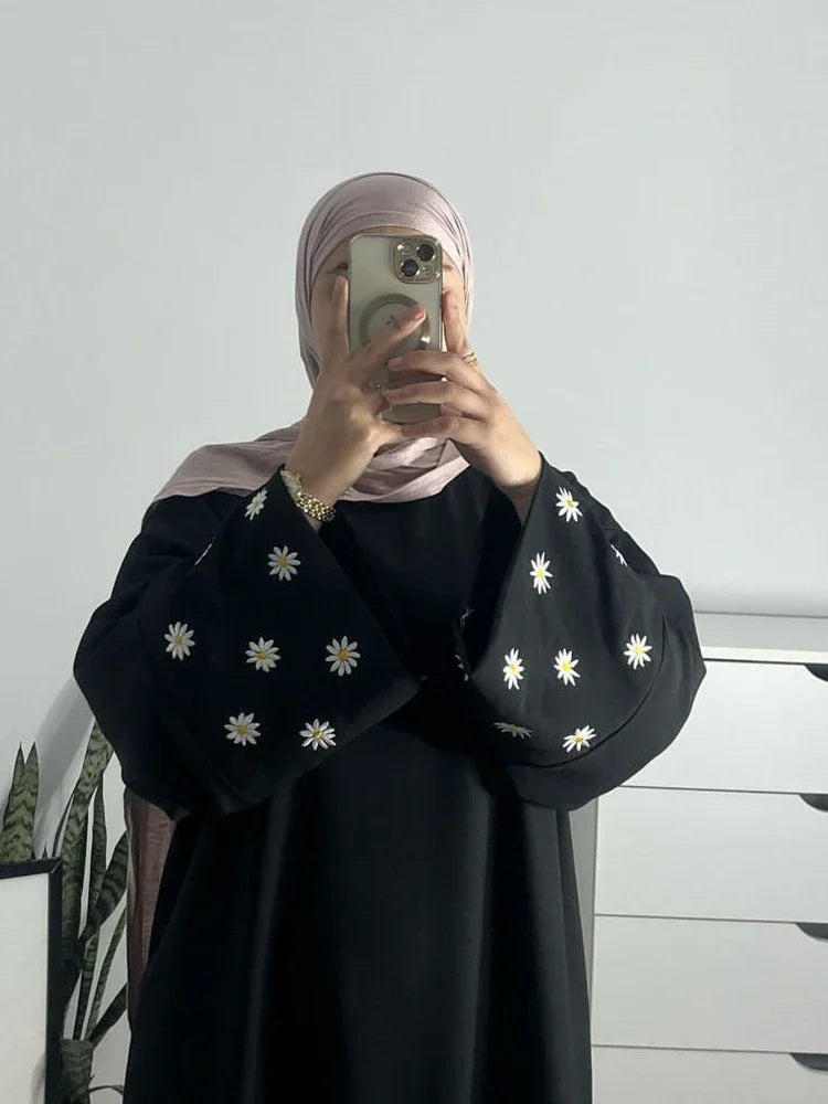 Dubai Floral Embroidery Abaya
