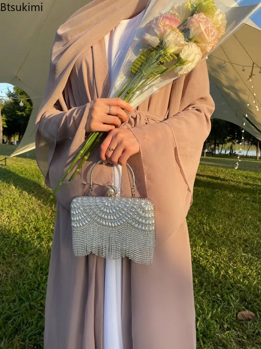 Chiffon Open Abaya with scarf