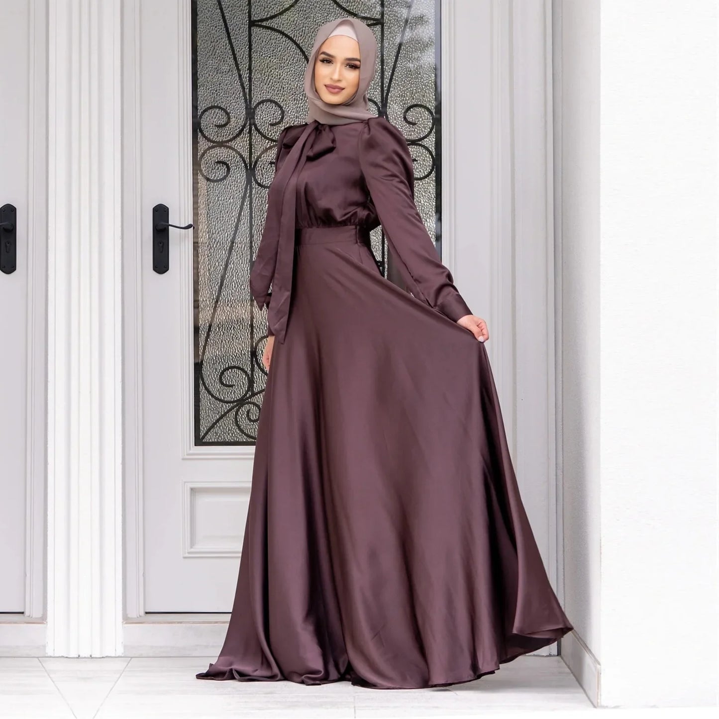 Elegant Satin Turkey Evening Dresses