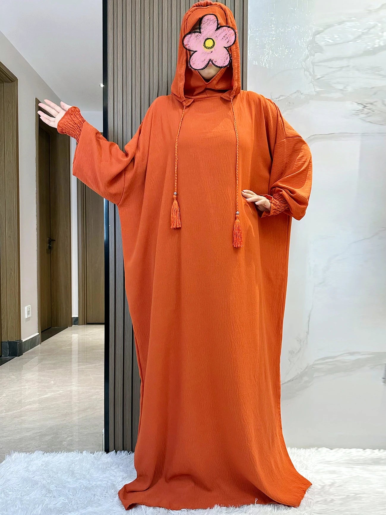 Hooded Long Maxi Dress