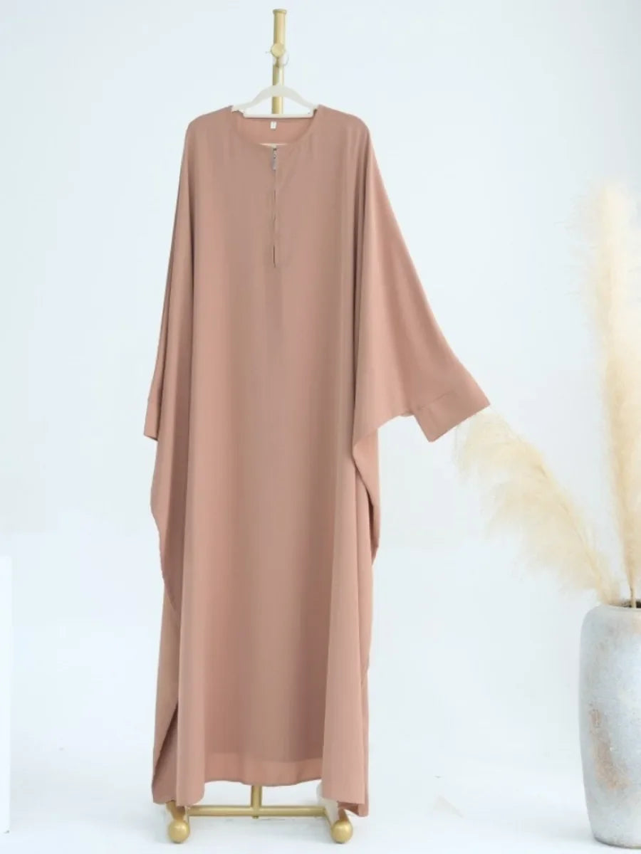 Dubai Abaya Set – Khimar & Dress, Long Kaftan Robe
