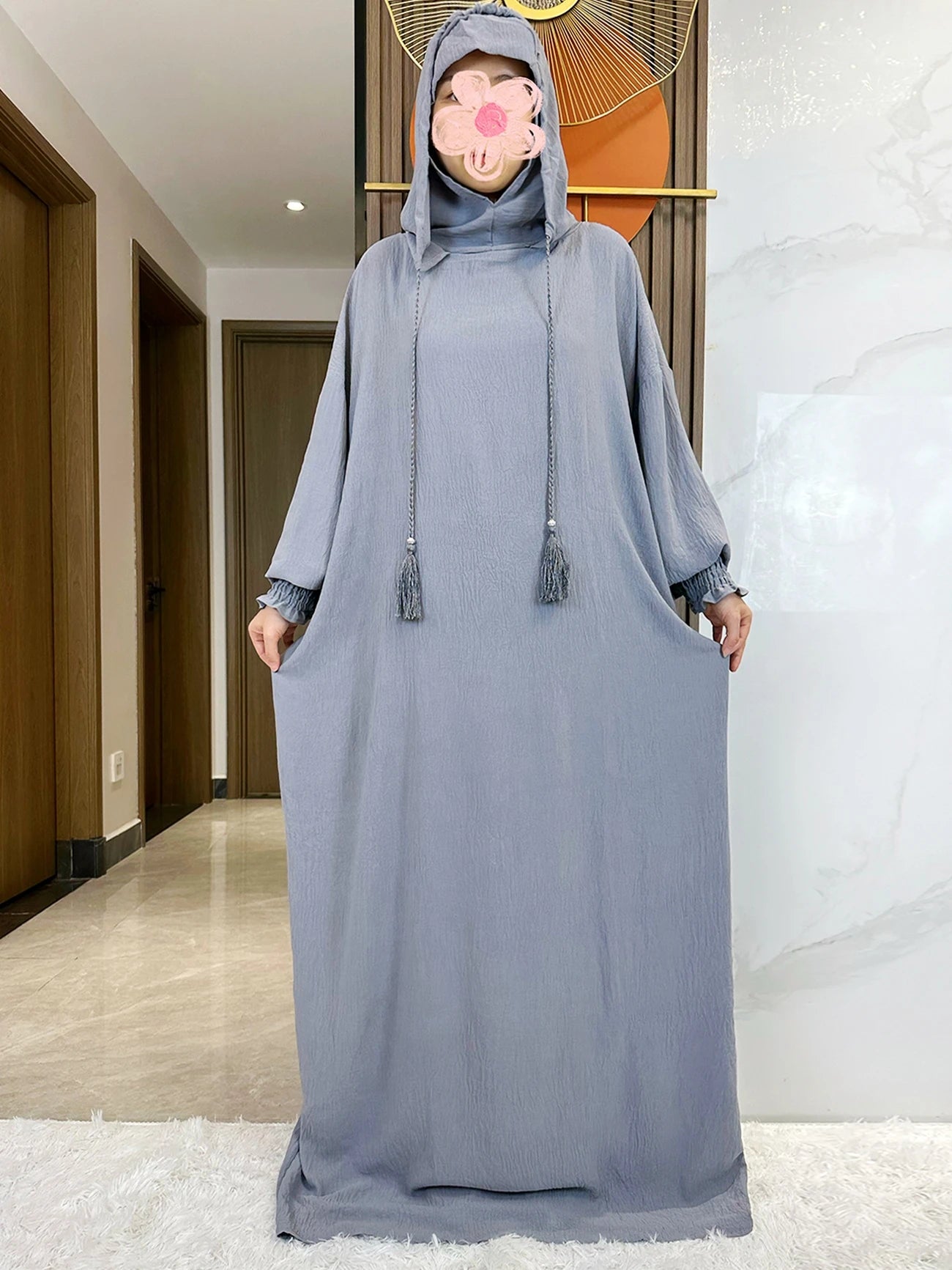 Hooded Long Maxi Dress