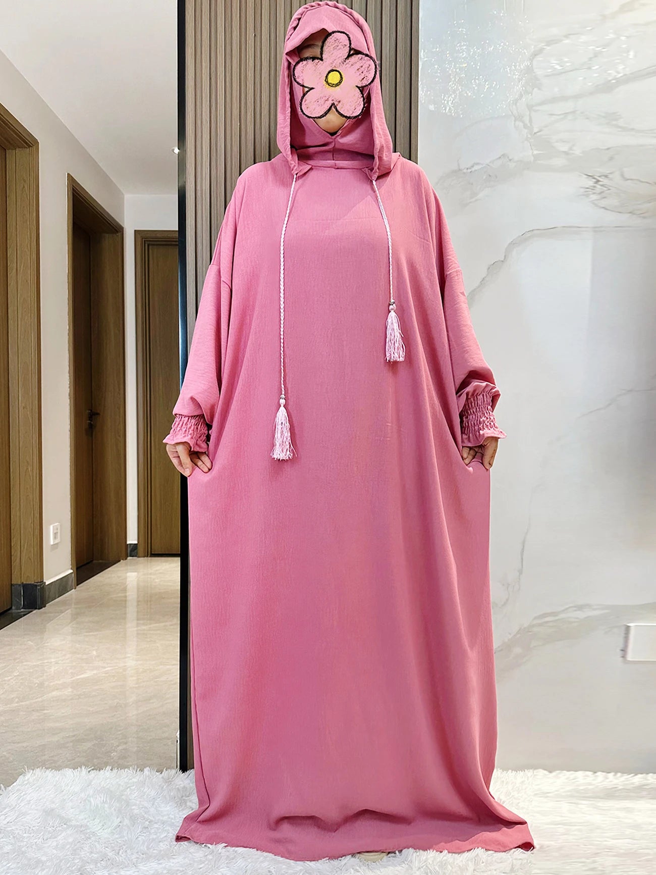 Hooded Long Maxi Dress