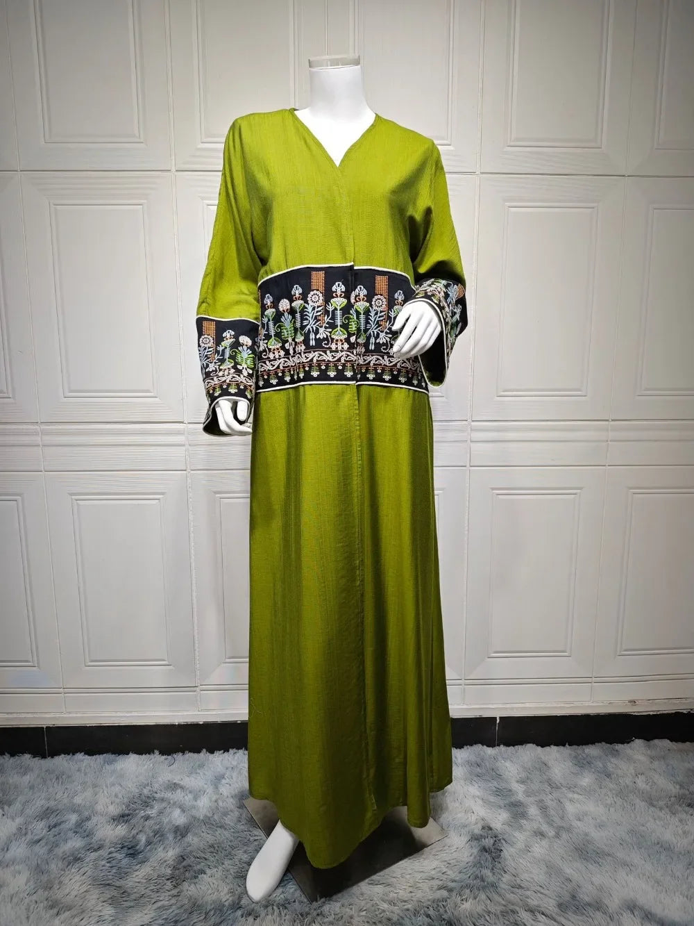 Embroidered Abaya Kaftan – Dubai Morocco Style