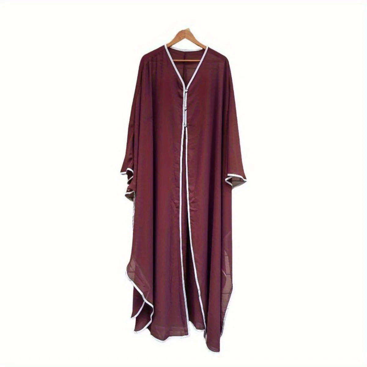 Full Sleeve Loose Abaya – Solid Casual Kaftan Maxi Dress