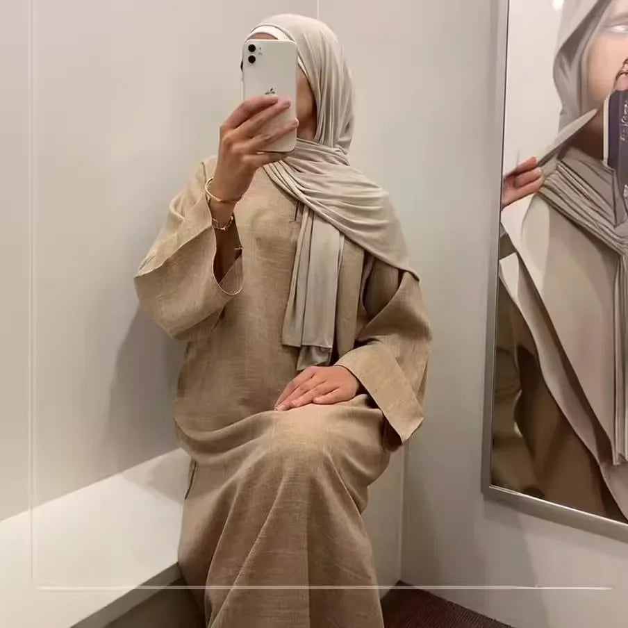 Moroccan Abaya Kaftan – Modest Maxi Dress Dubai Turkey Style