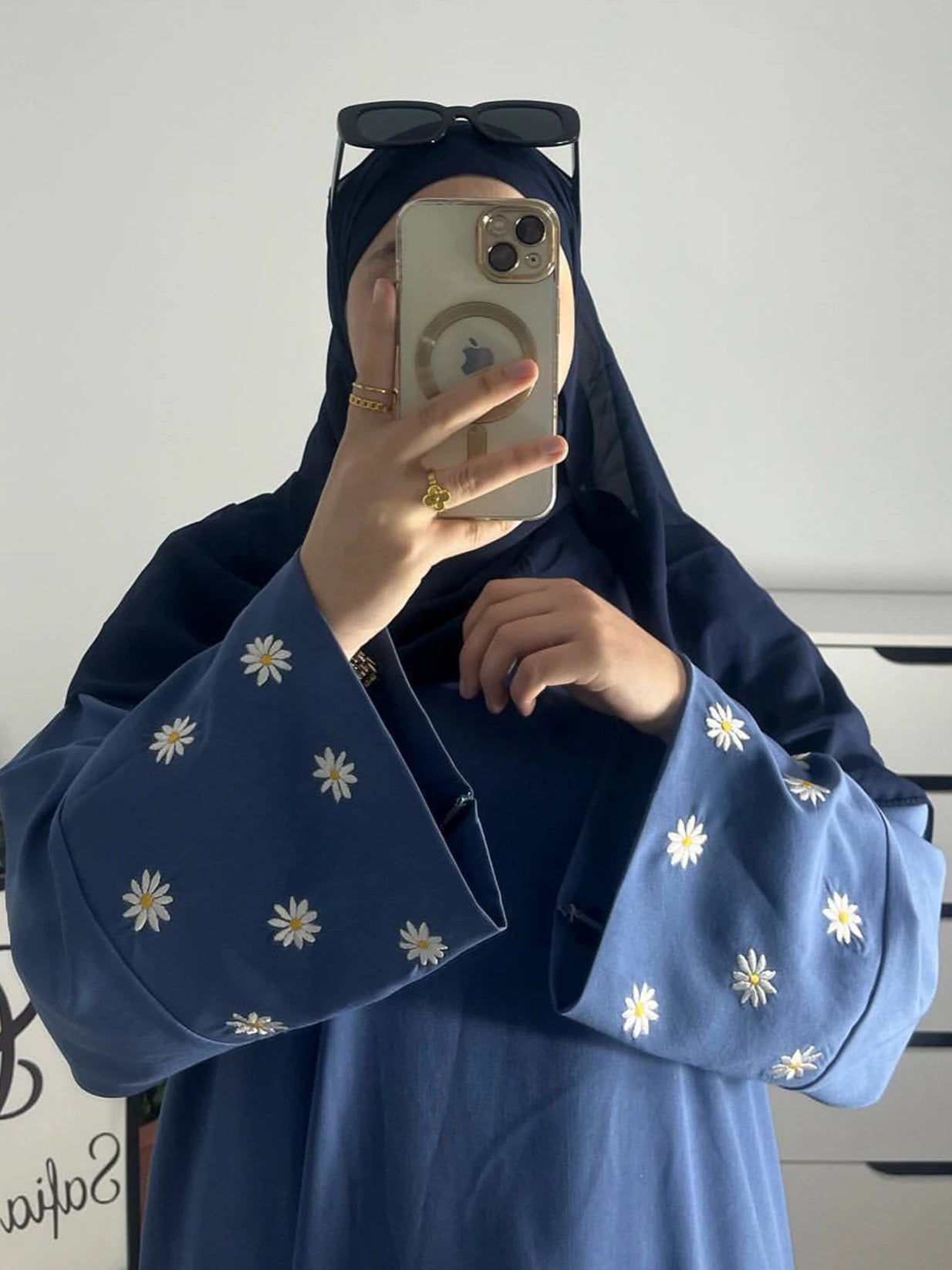 Dubai Floral Embroidery Abaya