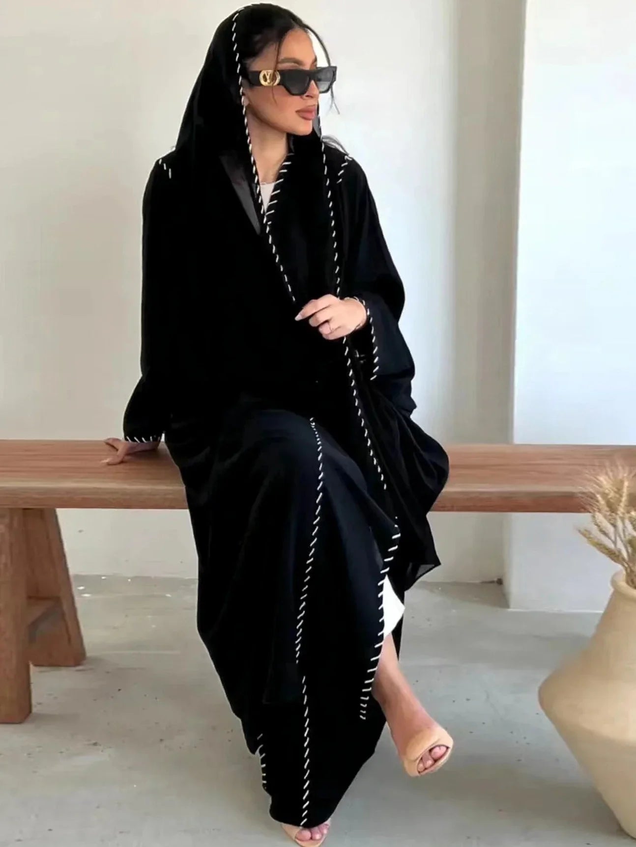 Two Piece Abaya with Scarf Casual wear