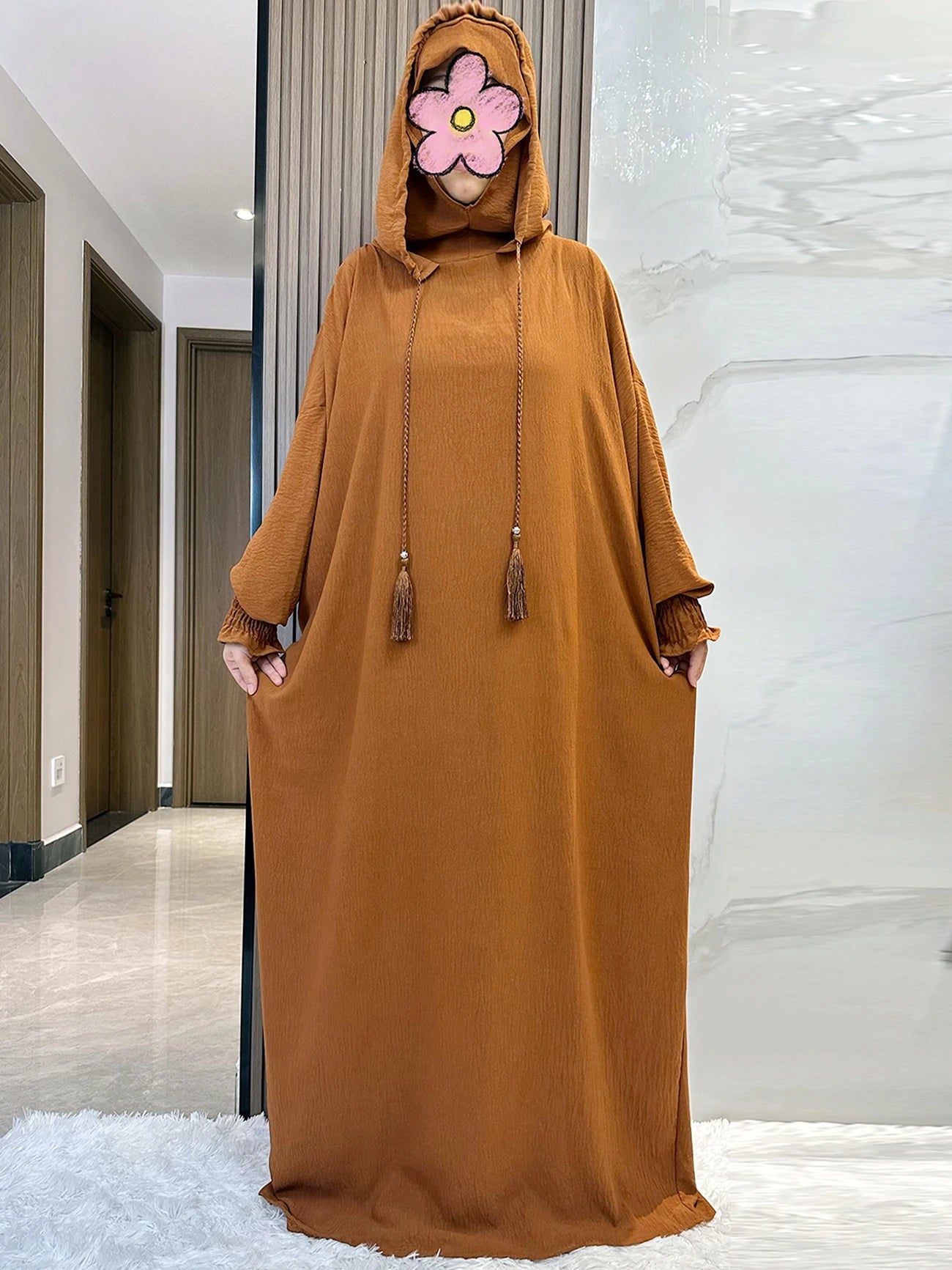 Hooded Long Maxi Dress