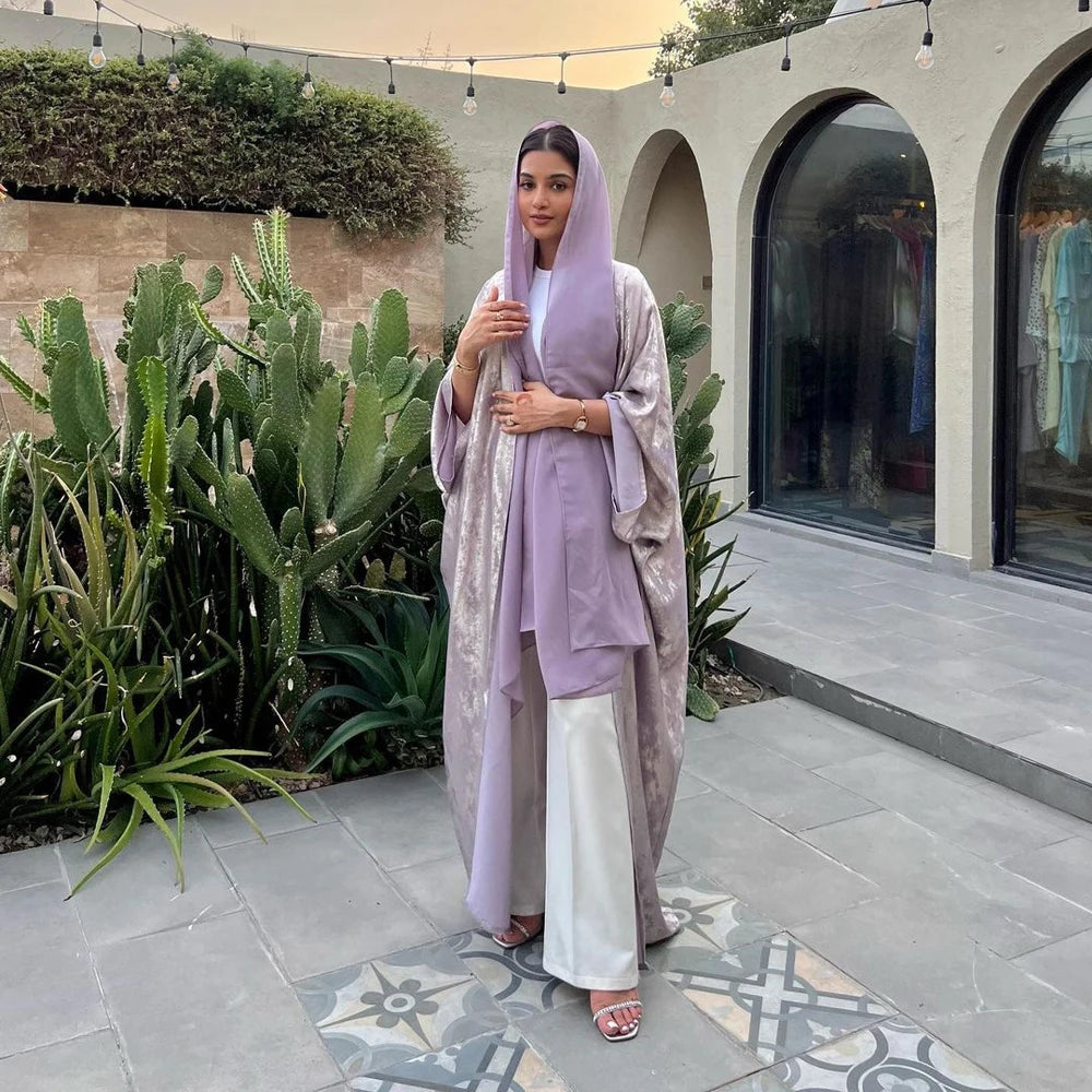 Elegant Dubai Modest open abaya