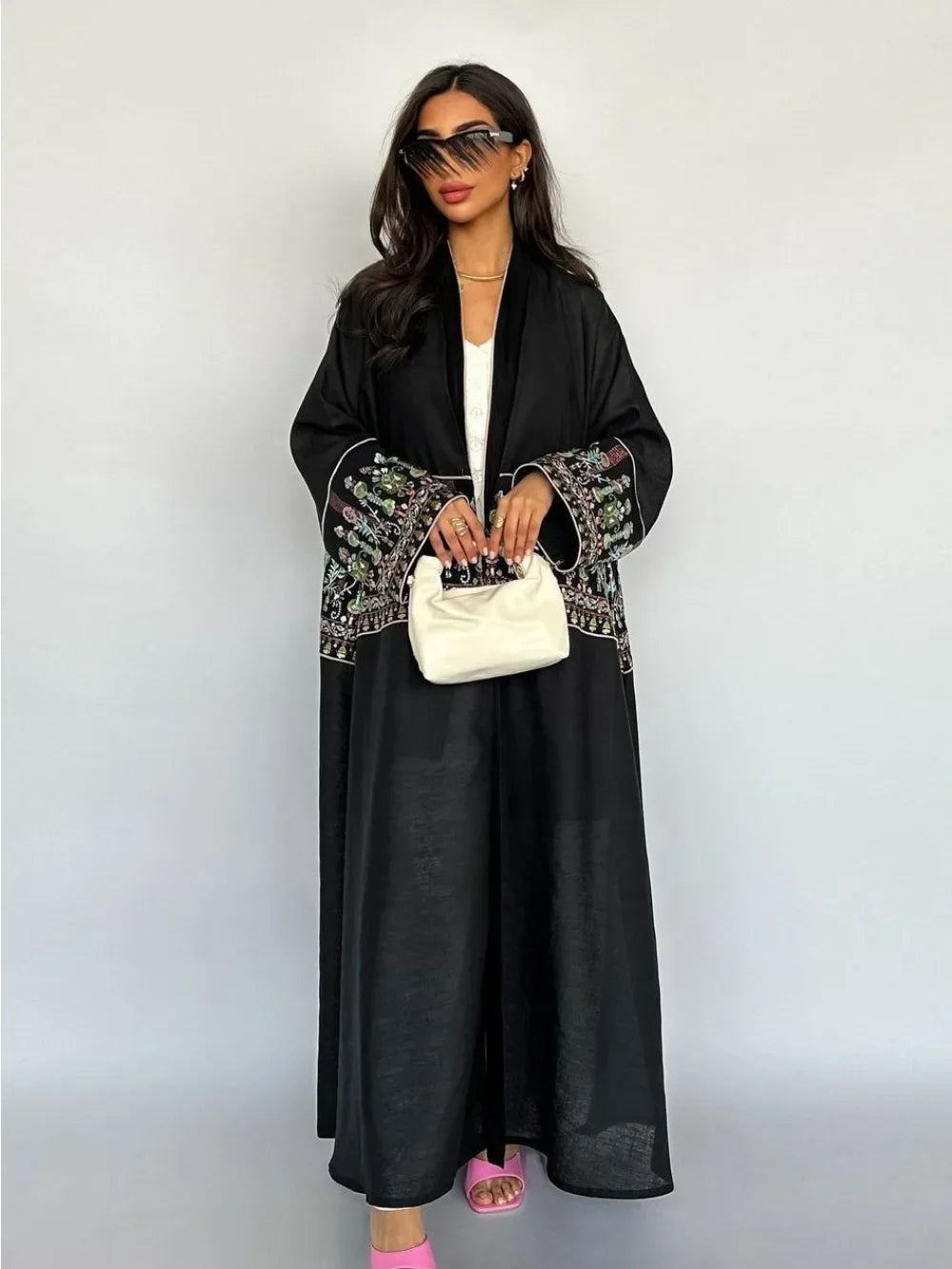 Embroidered Abaya Kaftan – Dubai Morocco Style