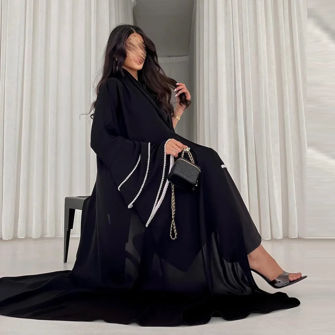 Dubai Luxury 2025 Open Abaya
