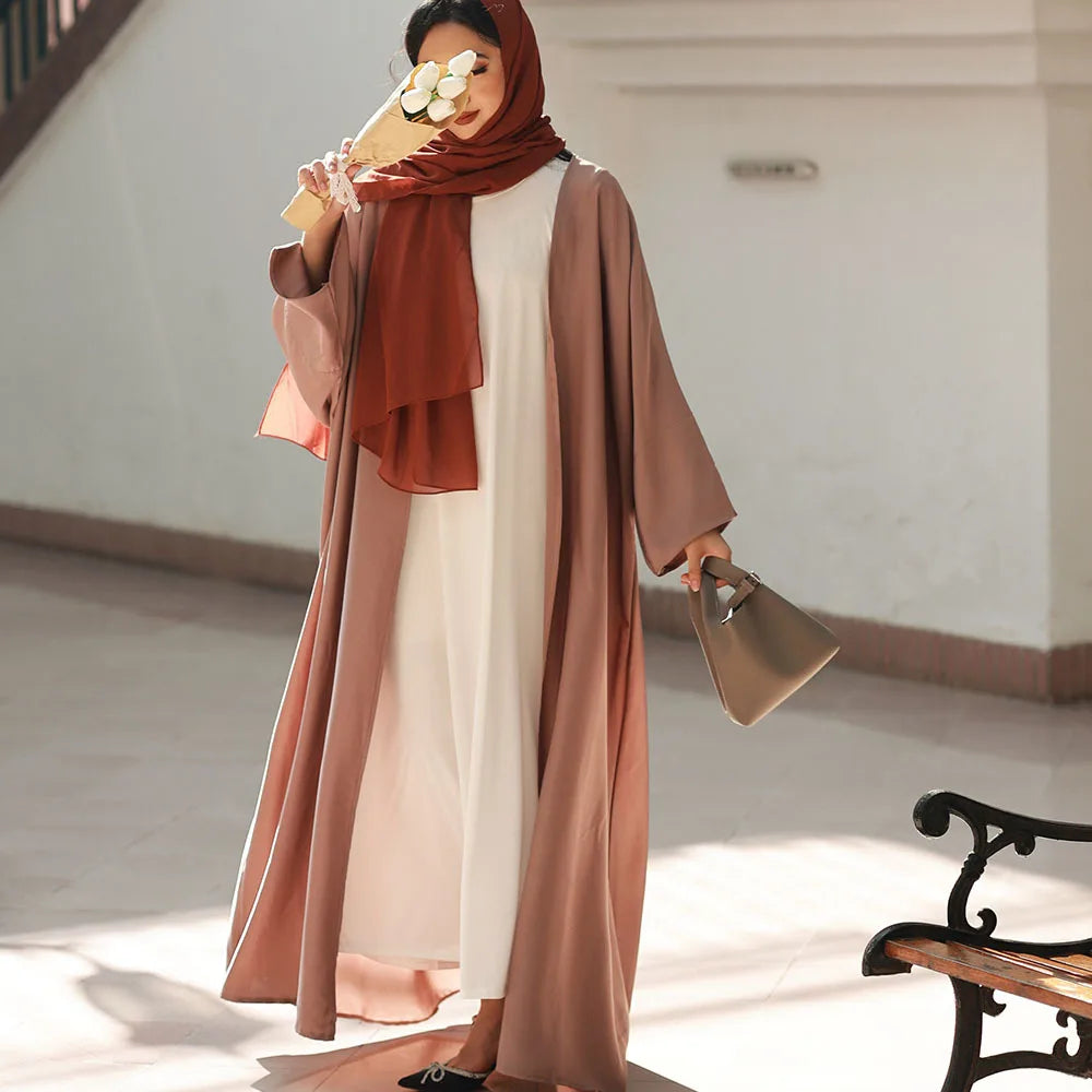 Open Abaya full Sleeve Slit