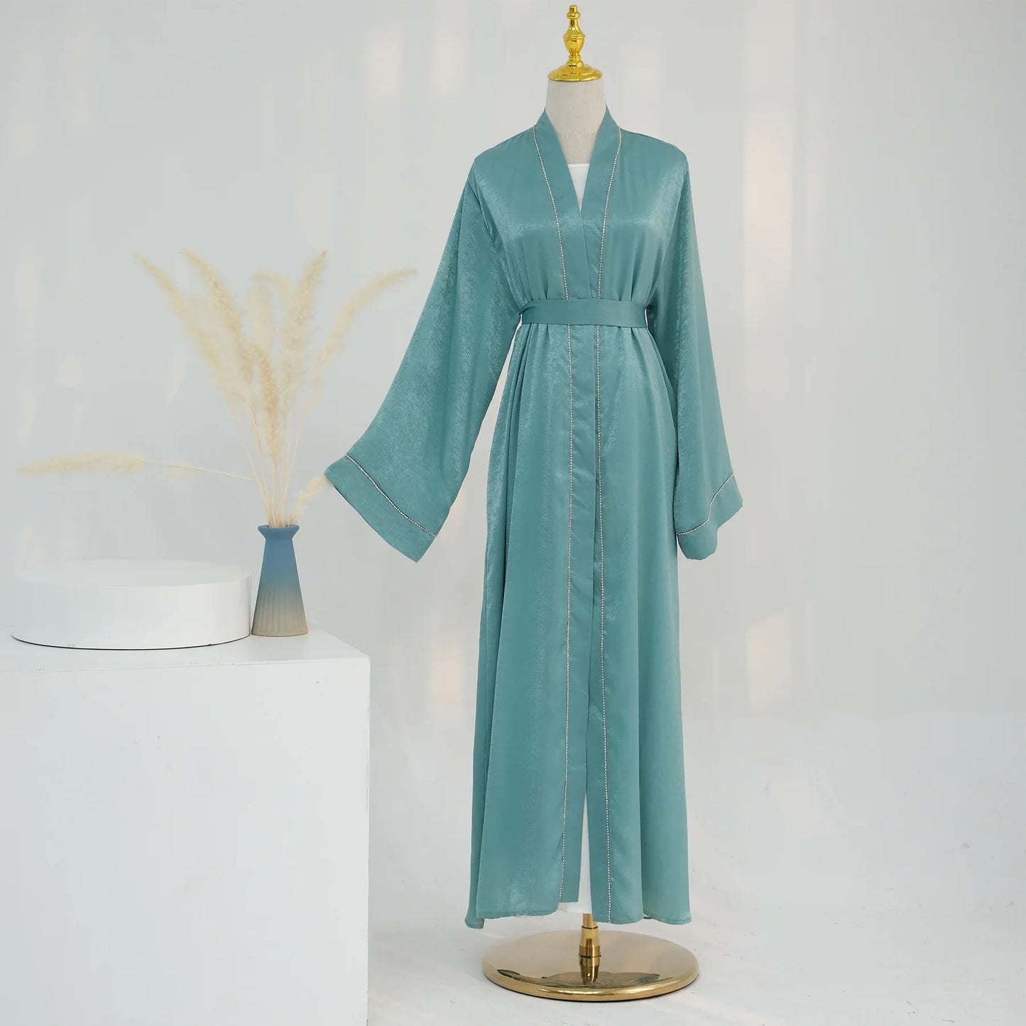 Dubai Satin Open Abaya