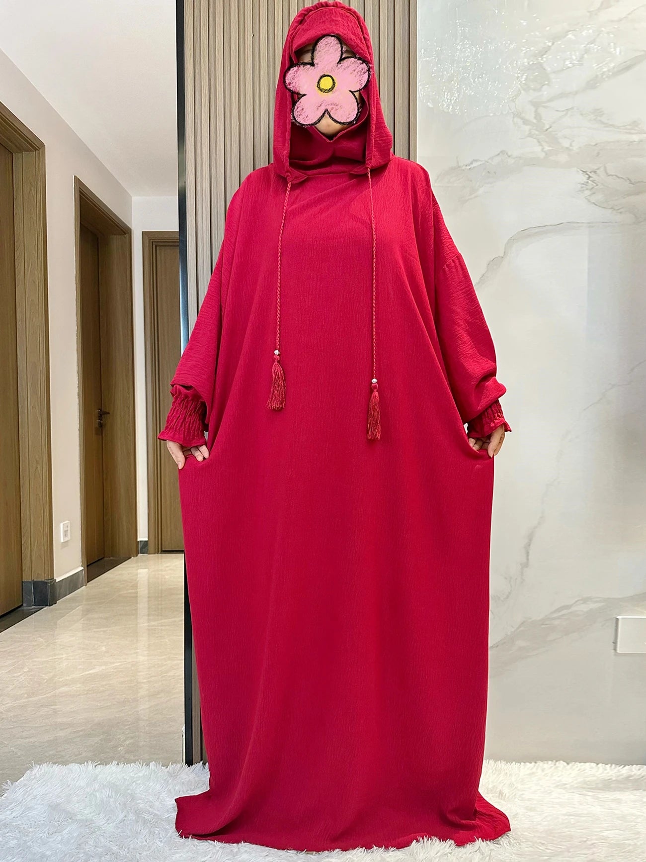 Hooded Long Maxi Dress