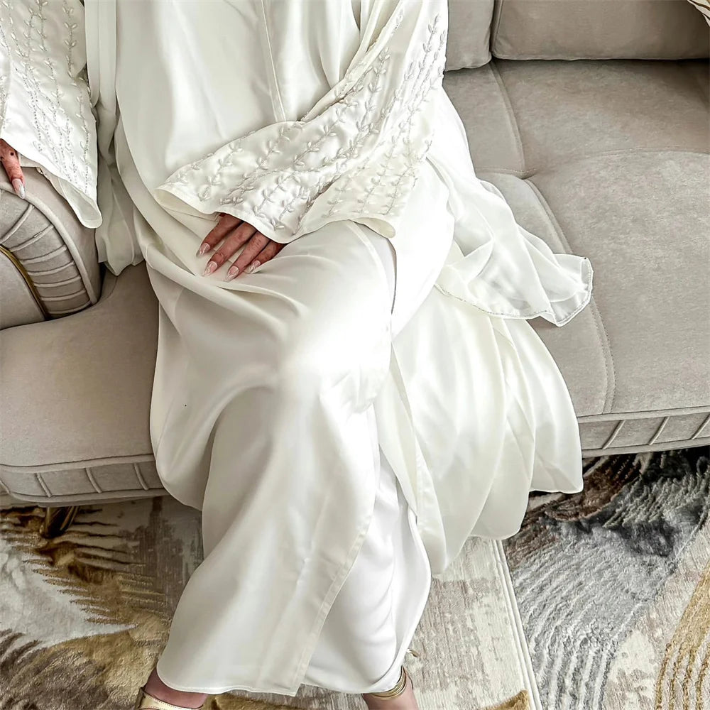 Beaded open Abaya