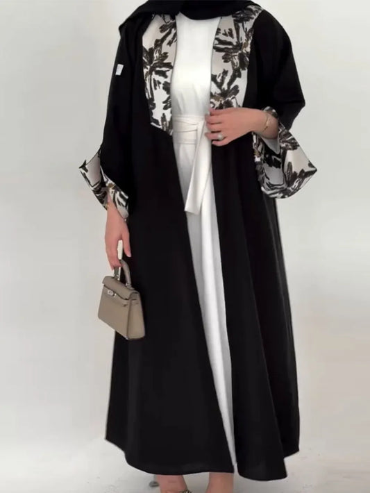Cardigan Long Trench Coat Windbreaker Patchwork Outerwear  2025