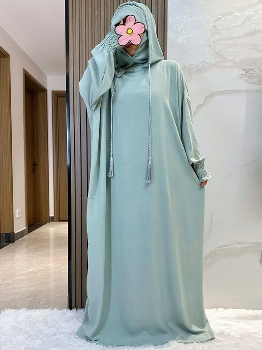 Hooded Long Maxi Dress