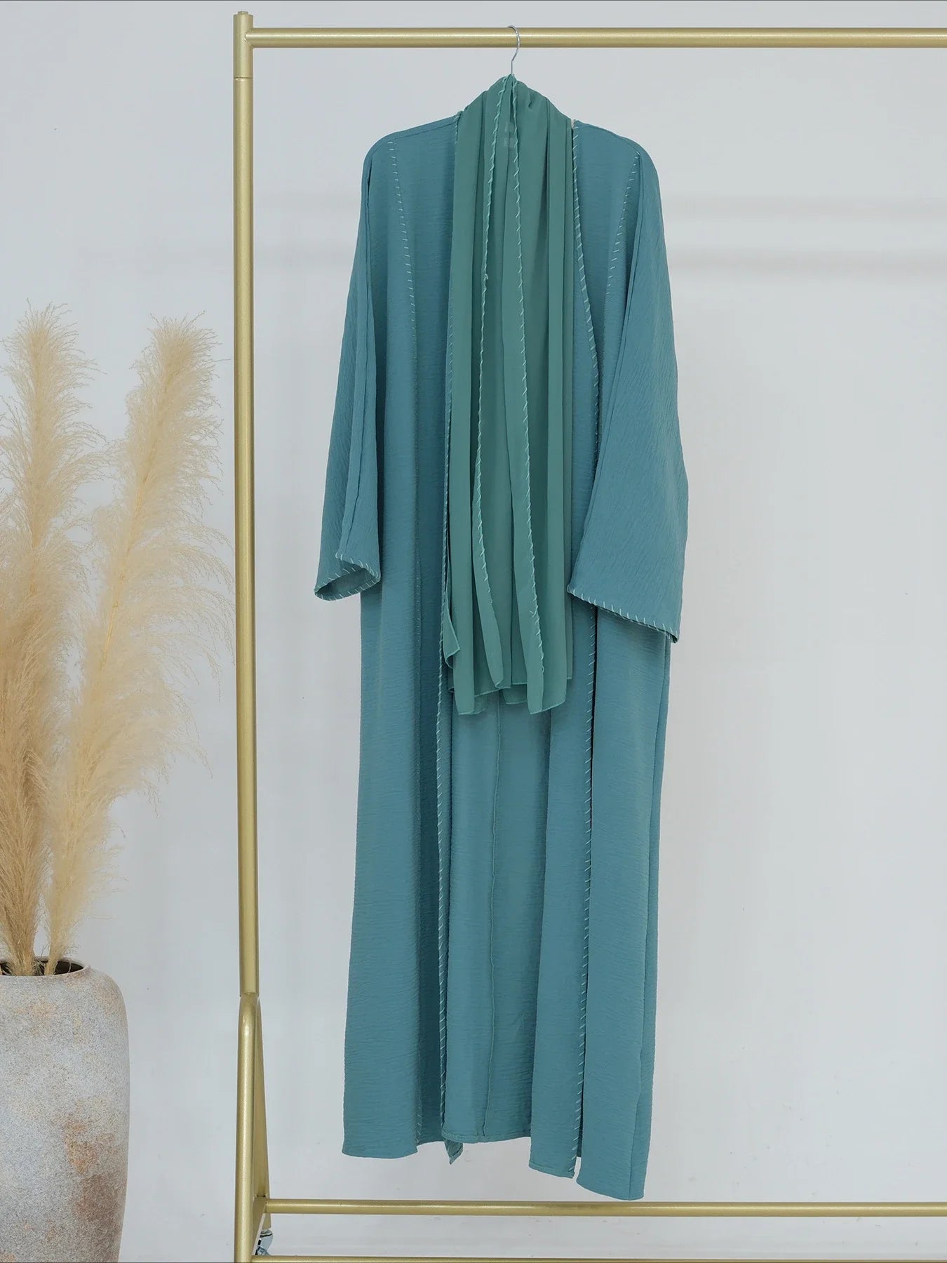 Two Piece Abaya with Scarf  Casual wear