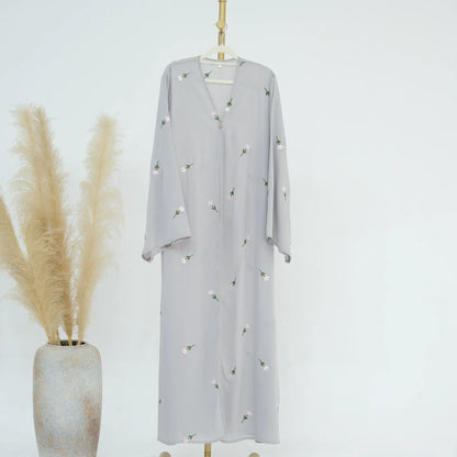 Open Chiffon Kimono Abaya  Kaftan Cardigan