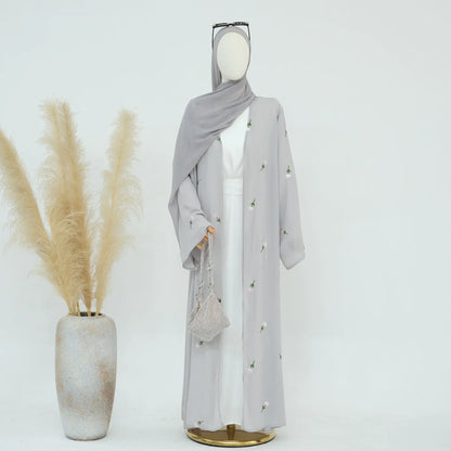 Open Chiffon Kimono Abaya  Kaftan Cardigan