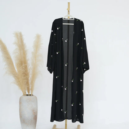 Open Chiffon Kimono Abaya  Kaftan Cardigan