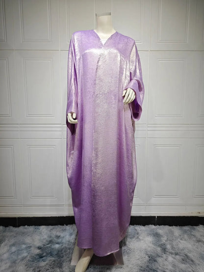 Satin Kimono Open Abaya – Kaftan Jalabiya Dress
